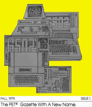 Dessin de la couverture du
 numro 1 du journal Compute
 paru en Automne 1979