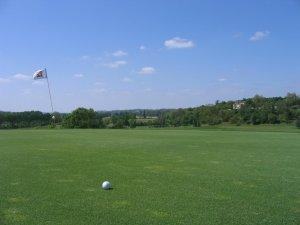 Vu du ch�teau depuis le Green du trou num�ro 12