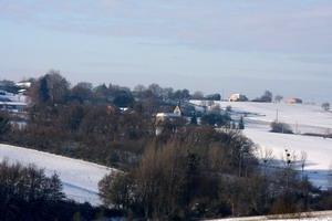 Le village de ST-Martin sous la neige.